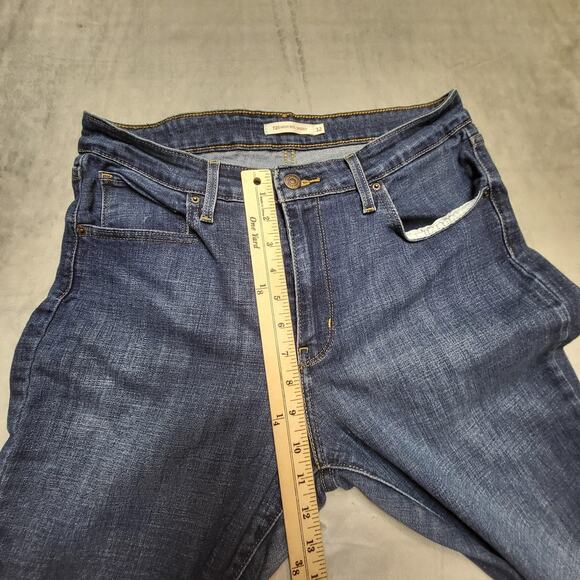 Levis 721 High Rise Skinny Jeans Womens 32 Blue Denim Stretch Slim Fit 32x30 - Picture 8 of 11